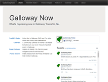 Tablet Screenshot of gallowaynow.com